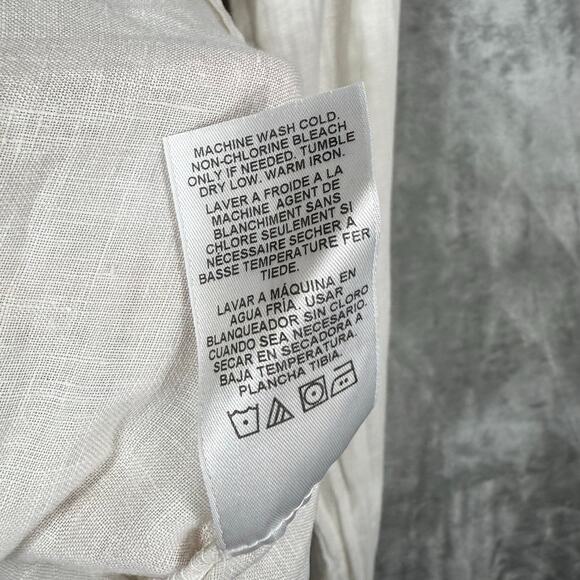 Velvet by‎ Jenny Graham Linen Button up Shirt Womens Medium - Picture 5 of 11